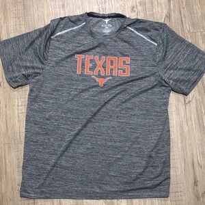 Texas Short Sleeve Performance Tee - Gray with Orange Logo